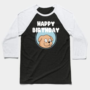 Happy Birthday Best Dog Dad Funny Pug Lover Party Baseball T-Shirt